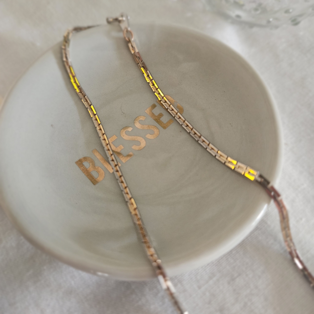 Vintage Necklace W/Rectangular Jade Sticks - Picture 3 of 5